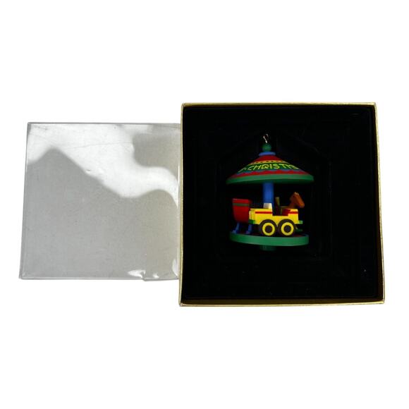 1978 Vintage Hallmark Ornament Tree Trimmer Twirl About Collection Toy Carousel - Picture 1 of 3